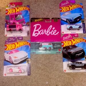 Hot Wheels BARBIE THE MOVIE 5 Car Lot BUNDLE